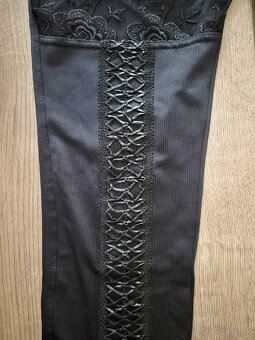 Čierne elegantne leginy - 2