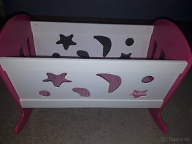 Drevená kolíska pre bábiku - 2