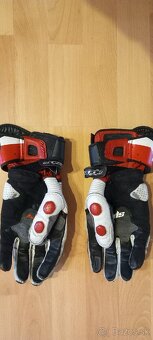Kožená kombinéza Alpinestars + rukavice veľkosť cca na 180cm - 2