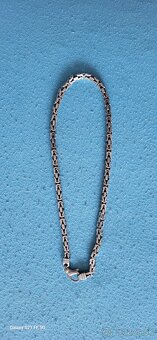 Retiazka kráľovský vzor striebro - 2