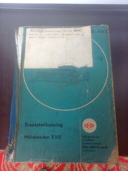 kombajn e512. e516 katalog nahradnich dielov. - 2