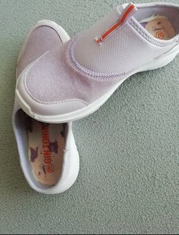 Dievčenská letná plátená obuv, sandále. - 2