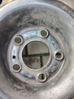 Predám plechové disky R15 5×110 Opel - 2