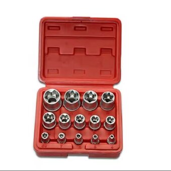 ♦️Nová sada 14 ks Torx E4-E24 v praktickom puzdre E4 E5 E6 E - 2