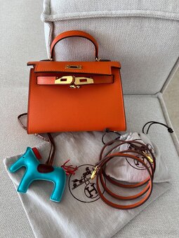 Hermes kelly mini kabelka oranžová - 2