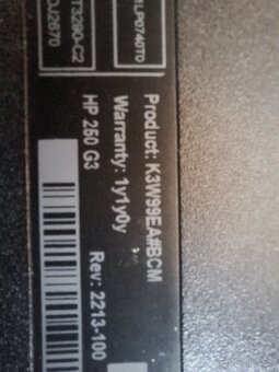 Notebook hp 250 g3 - 2