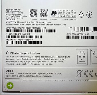 iPhone 16 PRO 128GB black - 2