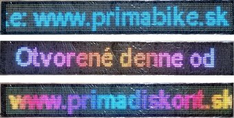 Farebná svetelná LED reklama pútač ohýbateľný pás 90x19cm - 2