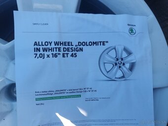 ELEKTRÓNY (NOVÉ) ŠKODA R16 5X112 7JX16 ET45 - 2