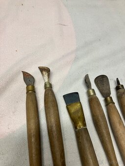 Staré kožiarske ručné nástroje – komplet sada - 2