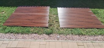 Hliníkové lamely farba orech. - 2