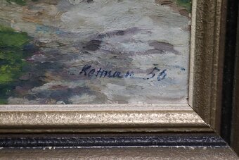 Predám obraz (6) Ketman Miroslav - Jar v záhrade (1956) - 2