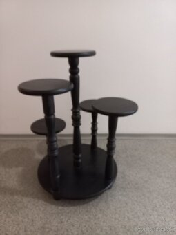 Stojan na kvetiny dreveny - 2