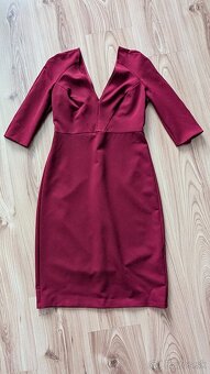 ZARA puzdrové burgundy šaty - 2