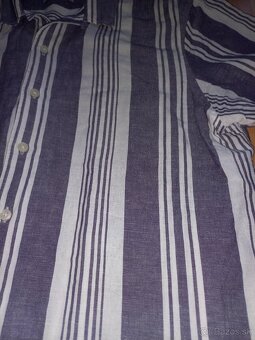 Pánska kvalitná ľanová košeľa L - 2