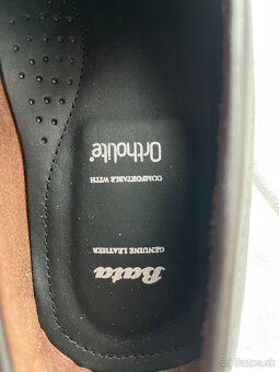 Pánske čierne kožené poltopánky - 2