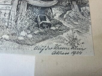 Kresba z roku 1934 - lacno - 2