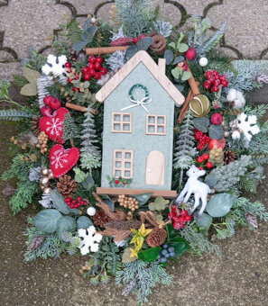 Zimny venček na dvere - 2