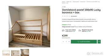 Domčeková posteľ biela - 2