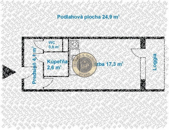 Garsónka Košice - Staré mesto, pôvodný stav, lodžia - 2