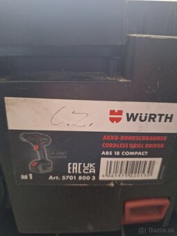 Wurth náradie - 2