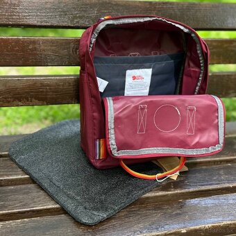Fjallraven kanken objem 16 L nový bordovej farby nový - 2