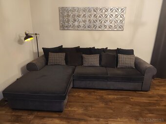 Rohová sedacia súprava, úložný priestor, rozkladacia - 2