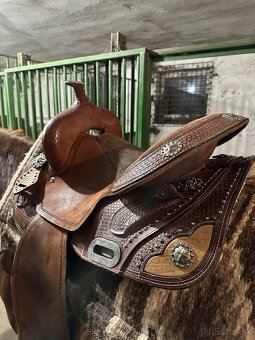 Westernové sedlo barell - 2