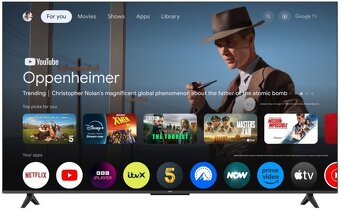 55” 4K Google TV TCL + držiak + LED podsvietenie - 2