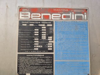 Stavebný žeriav Benedini18 - 2