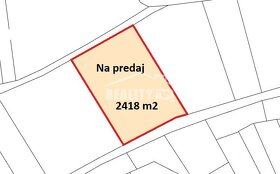 Na predaj rekreačný pozemok 2418 m2 v Hornom Srní. - 2