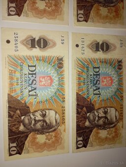BANKOVKY 10 KČS 1986, VČETNĚ VZÁCNĚJŠÍCH VYŠŠÍCH SÉRIÍ - 2