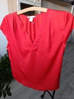 Nová saténová blúzka H&M -veľ. 36 - 2