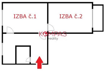 ZNÍŽENÁ CENA_VEĽKÝ, SVETLÝ 2 IZB.BYT S PEKNÝM VÝHĽADOM, BALK - 2