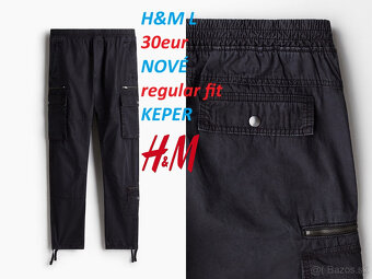 Keprové cargo nohavice HM (Kapsáče) - 2