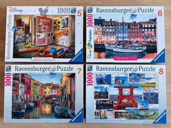 predám puzzle 1000ks, rôzne - 2