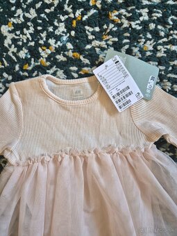 H&M, nove babatkovske saty na krst/sbadbu, velk. 68 - 2
