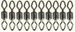 Obratlíky - rôzne druhy - farba nickel black - 2