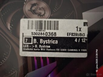 MSI Radeon RX 6800 Gaming X trio 16GB - 2
