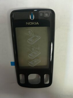 Predám predný kryt Nokia 6600 Originál Nokia Cierny - 2