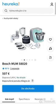 Bosch MUM 58020 1000w kuchynský robot - 2
