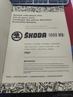 P: zbierku kníh katalógov manuálov na ŠKODA 1000MB MBX - 2