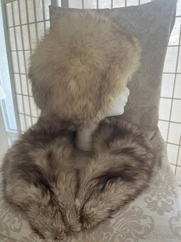 Kožušinová čiapka s golierom - 2