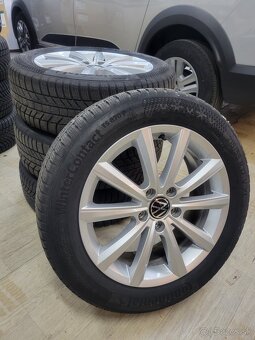 alu disky zimné pneu Continental WinterContact 215/55 R17 - 2