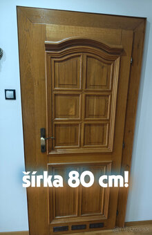 interirérové rustikálne dvere z masívu - 2