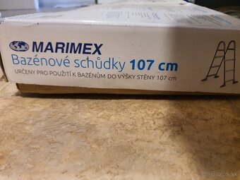 Schodiky do bazena 107cm - NOVE - 2