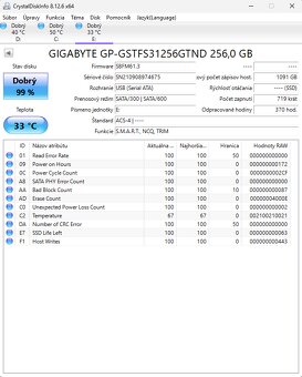 Gigabyte SSD 256GB, GP-GSTFS31256GTND - 2