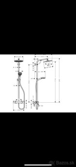Predám nový sprchový systém Hansgrohe Crometta S240 – 90 - 2