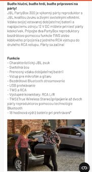 Prenajom JBL PartyBox 300 - 2