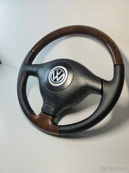 Drevený volant BORA GOLF PASSAT SHARAN T4 - 2